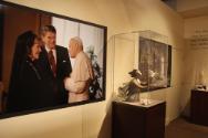 Artifacts on display at the Reagan Library alongside the Vatican Splendors exhibit, 2016. Ronal…