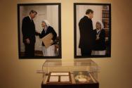 Artifacts on display at the Reagan Library alongside the Vatican Splendors exhibit, 2016. Ronal…