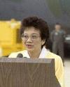 DF-ST-87-06673 Philippine President Corazon Aquino, speaks during a ceremony honoring US Air Fo…