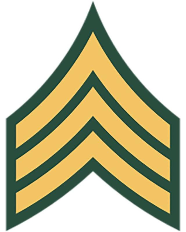 Sergeant insignia; U.S. Military Rank Insignia; U.S. Department of Defense,