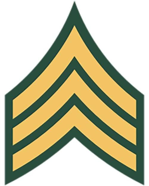 Sergeant insignia; U.S. Military Rank Insignia; U.S. Department of Defense,