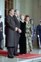 C45091-16, President Reagan, Nancy Reagan with President Mohammed Hosni Mubarak of Egypt and Su…