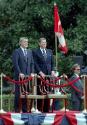 C46657-29, President Reagan and Prime Minister Brian Mulroney of Canada during the Arrival Cere…