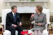 C50477-24A, President Reagan meeting with Prime Minister Margaret Thatcher of the United Kingdo…