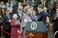 C50486-14, President Reagan and Prime Minister Margaret Thatcher of the United Kingdom during t…