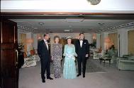 C13291-20A, President Reagan, Nancy Reagan celebrating their thirty-first wedding anniversary w…