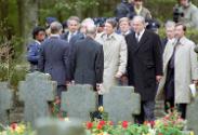 C28852-3, President Reagan with Chancellor Helmut Kohl and General Matthew Ridgeway and General…