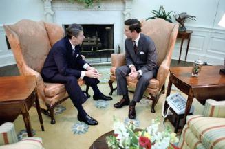 C1730-17, President Reagan meeting with Prince Charles of the United Kingdom in the Oval Office…