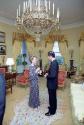 C1748-2, Nancy Reagan with Prince Charles before a private dinner for the Prince of Wales at th…