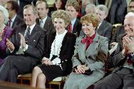 C44086-7, George Bush, Nancy Reagan, Raisa Gorbachev and Eduard Shevardnadze at the signing of …