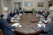 C32148-9, President Reagan, Mikhail Gorbachev, Anatoly Dobrynin, Don Regan, Jack Matlock, Georg…