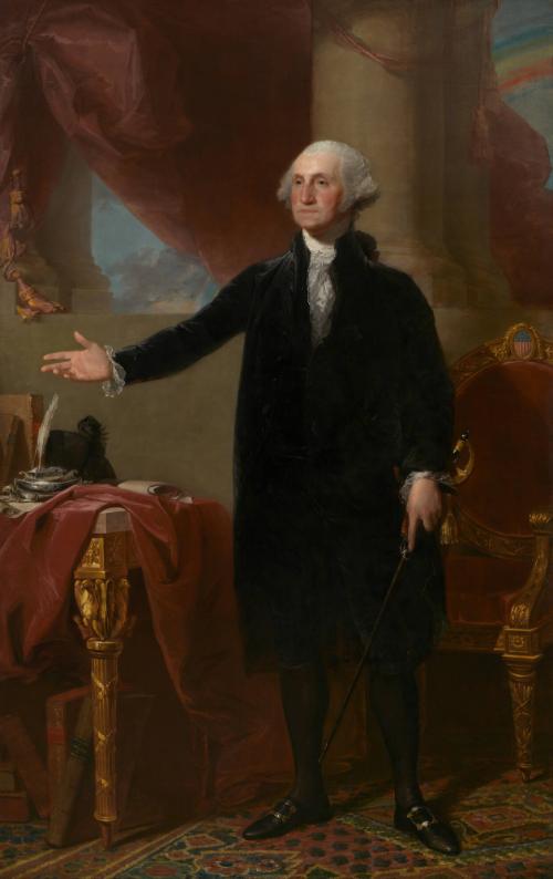 George Washington (Lansdowne Portrait) by Gilbert Stuart, 1796.
National Portrait Gallery, Smi…