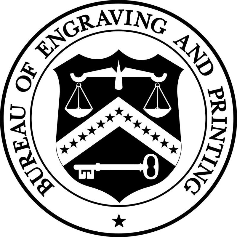 Seal of the Bureau of Engraving and Printing.