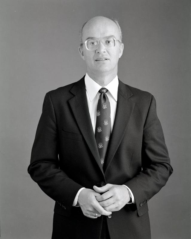 ME347-2, James Watt, Secretary of the Interior, 1981-83.  Michael Evans Portrait Project Photog…