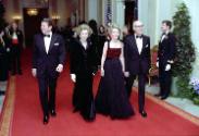 C921-25, President Reagan, Prime Minister Margaret Thatcher of the United Kingdom, Nancy Reagan…