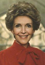 C12800-5, "Official Portrait of Nancy Reagan," February 1, 1983. 
Reagan White House Photograp…