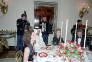 C27279-23, Nancy Reagan sitting with King Fahd of Saudi Arabia and Sigourney Weaver during the …