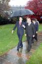 C43570-27A  President Reagan with President Chaim Herzog of Israel during a state visit, outsid…