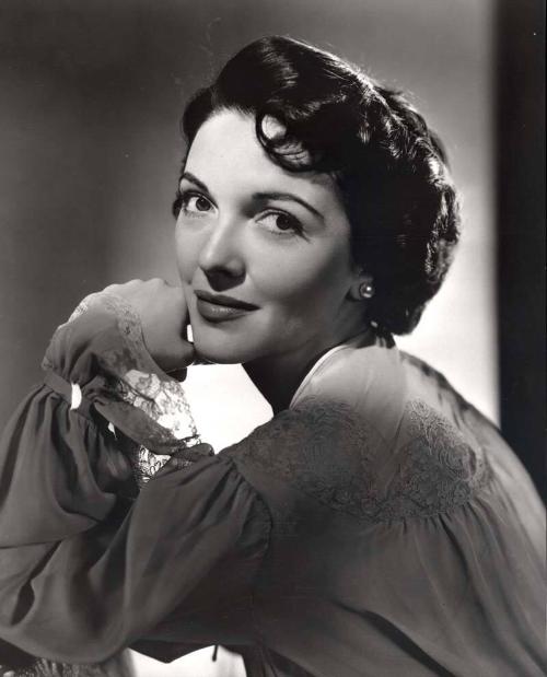 H42-27- Nancy Davis posing for publicity photgraph. 1949-50. Historical Photograph Collection, …