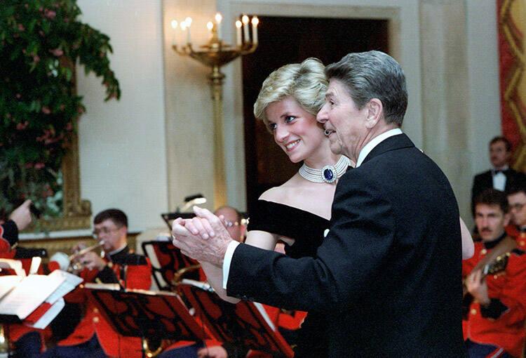 C31894-12, President Reagan dancing with Princess Diana at a dinner for Prince Charles and Prin…