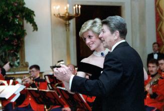 C31894-12, President Reagan dancing with Princess Diana at a dinner for Prince Charles and Prin…