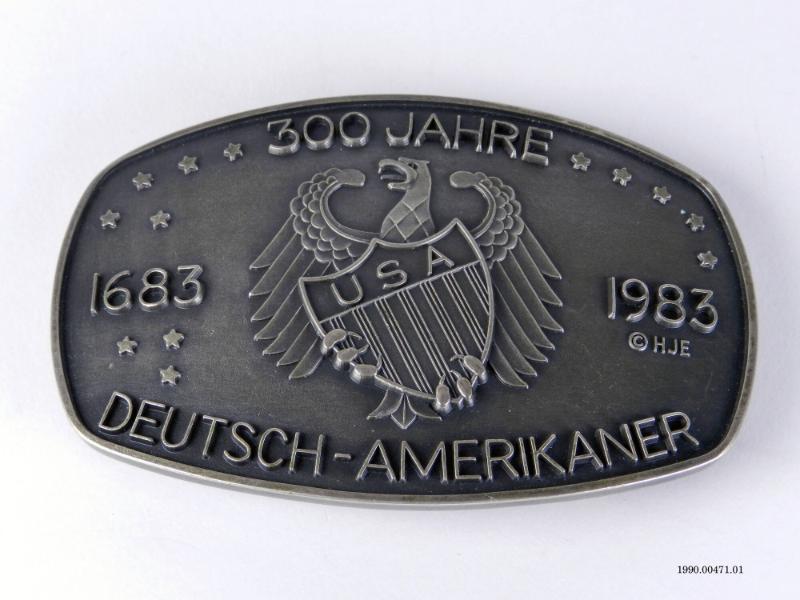 Tricentennial of the German Immigration belt buckle