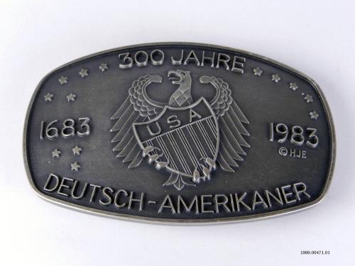 Tricentennial of the German Immigration belt buckle